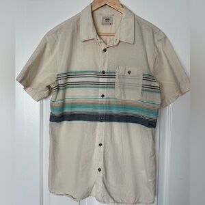 🔥 VANS Men’s Striped Button-Up Shirt - Spring 2017 Collection 🔥 Sz M